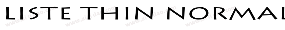 Liste Thin Normal字体转换